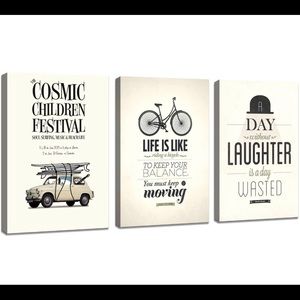 Home decor set of 3 new photos.